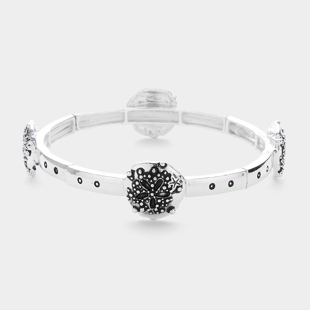 Sand Dollar  Stretch Bracelet