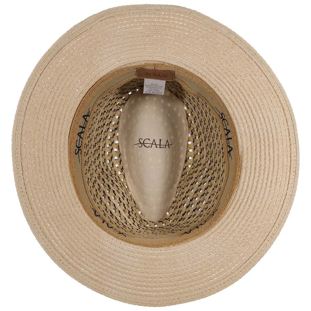 Scala Cabana Cove - Sombrero fedora de paja