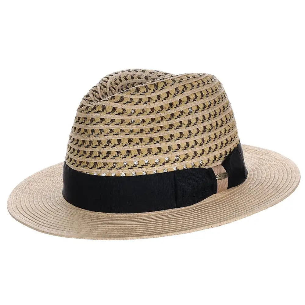 Scala Cabana Cove - Sombrero fedora de paja