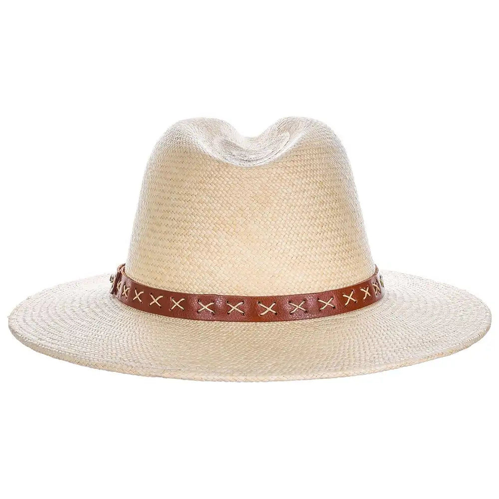 Scala Leon - Sombrero fedora de paja panamá