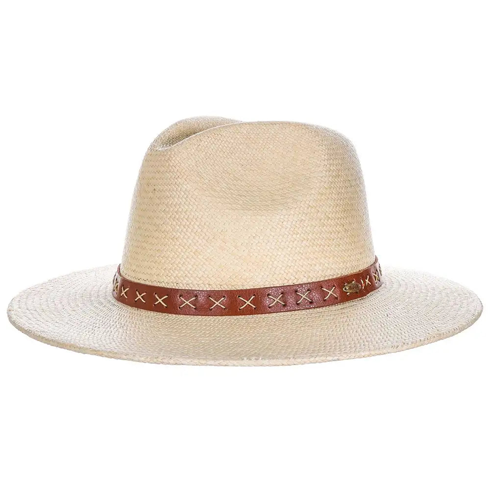 Scala Leon - Sombrero fedora de paja panamá