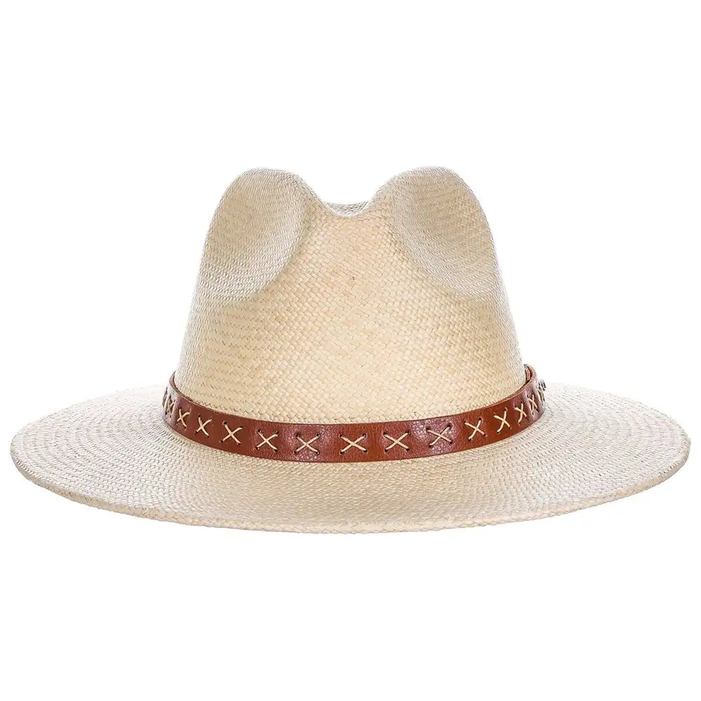 Scala Leon - Sombrero fedora de paja panamá
