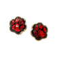 Glitter Paw Print GameDay Stud Earrings