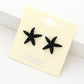 Women's Crystal Starfish Stud Earrings