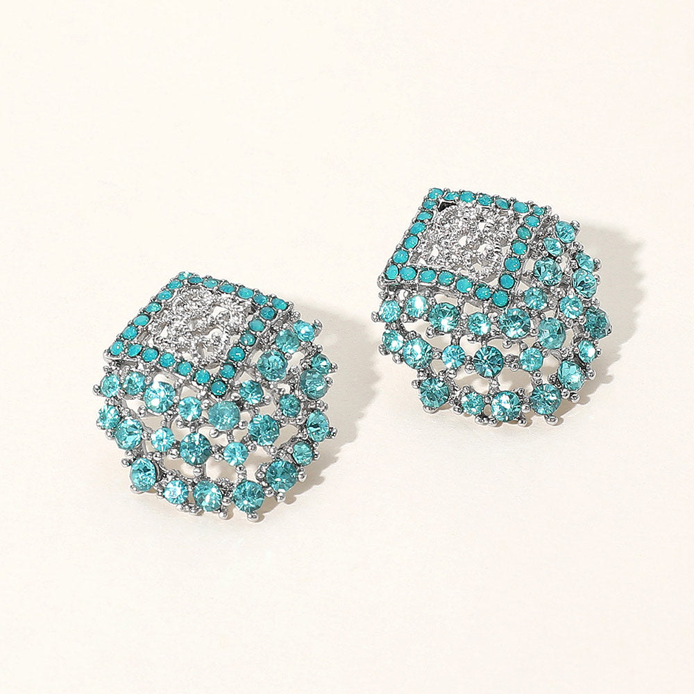 Crystal Embellished Stud Earrings