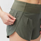 Pantalones cortos de running de mujer Sheva de talle alto