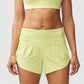 Pantalones cortos de running de mujer Sheva de talle alto