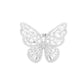 CZ Glass Stone Embellished Butterfly Ring
