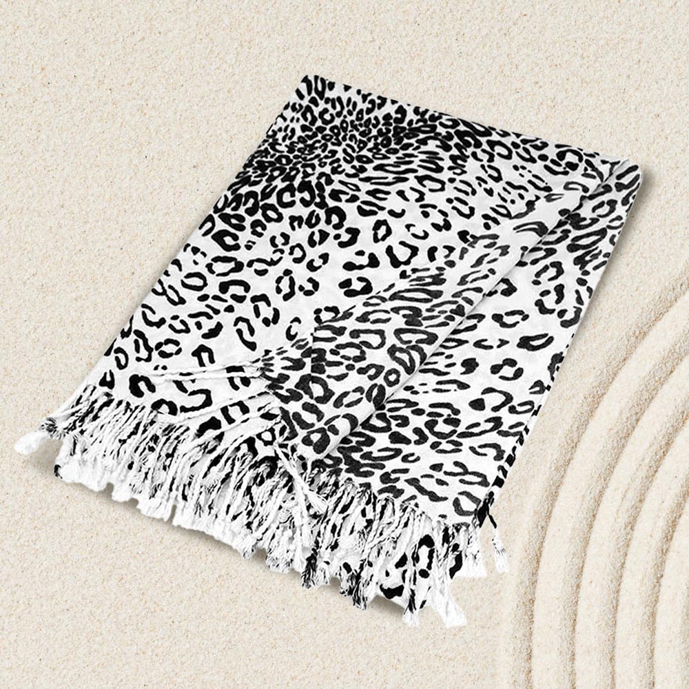 Leopard Print Pashmina Scarf Shawl