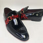 C Collection Patent Leather Loafer - Black/Red