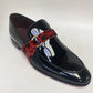 C Collection Patent Leather Loafer - Black/Red