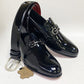 C Collection Patent Leather Loafer - Black