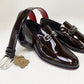 C Collection Patent Leather Loafer - Dark Brown