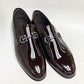 C Collection Patent Leather Loafer - Dark Brown