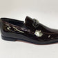 C Collection Patent Leather Loafer - Dark Brown