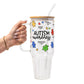 Autism Awareness Puzzle Piece Glass Cups