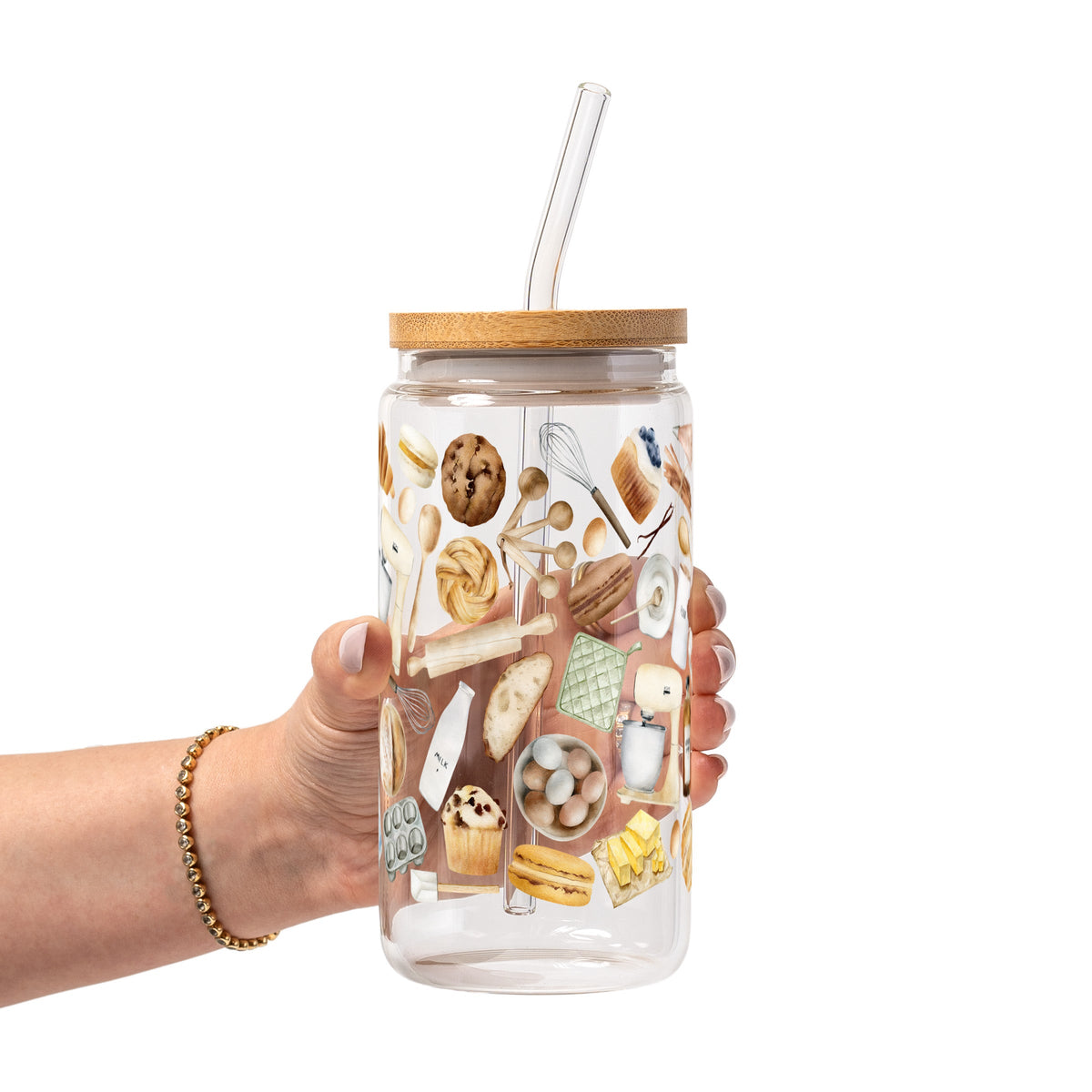 Vasos de cristal para amantes de la repostería