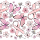 Breast Cancer Awareness Pink Ribbon Glass Cups