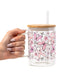 Breast Cancer Awareness Pink Ribbon Glass Cups