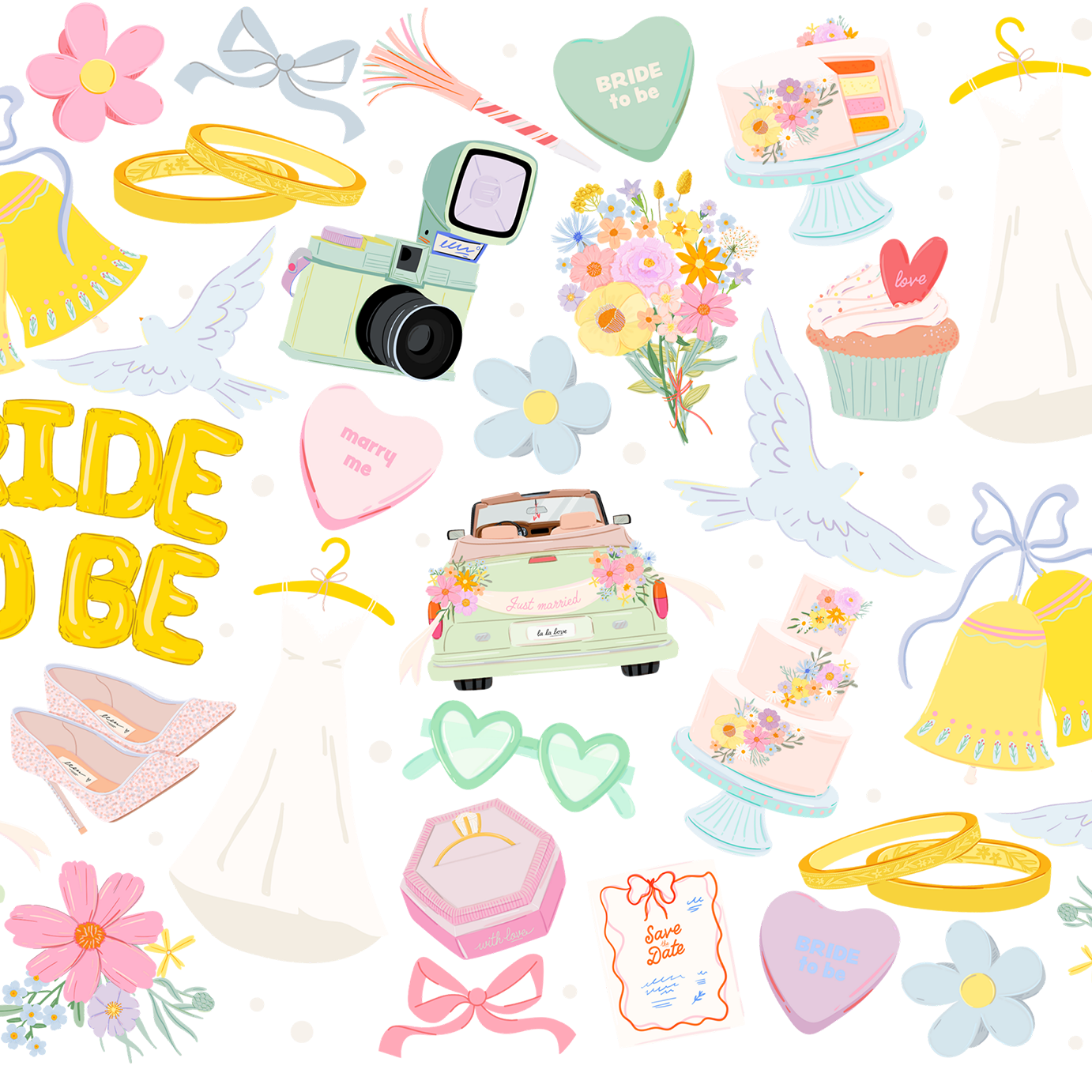 Bride To Be Glass Cups