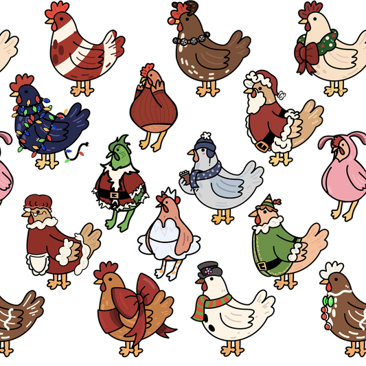 Vasos de cristal navideños Festive Flock