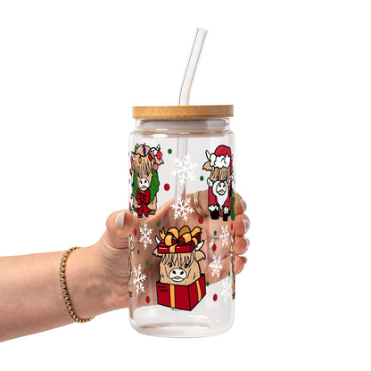 Highland Holiday Christmas Glass Cups