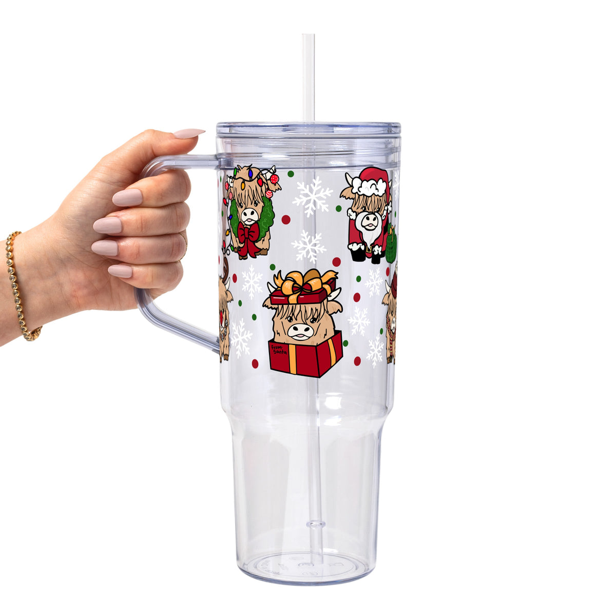 Highland Holiday Christmas Glass Cups