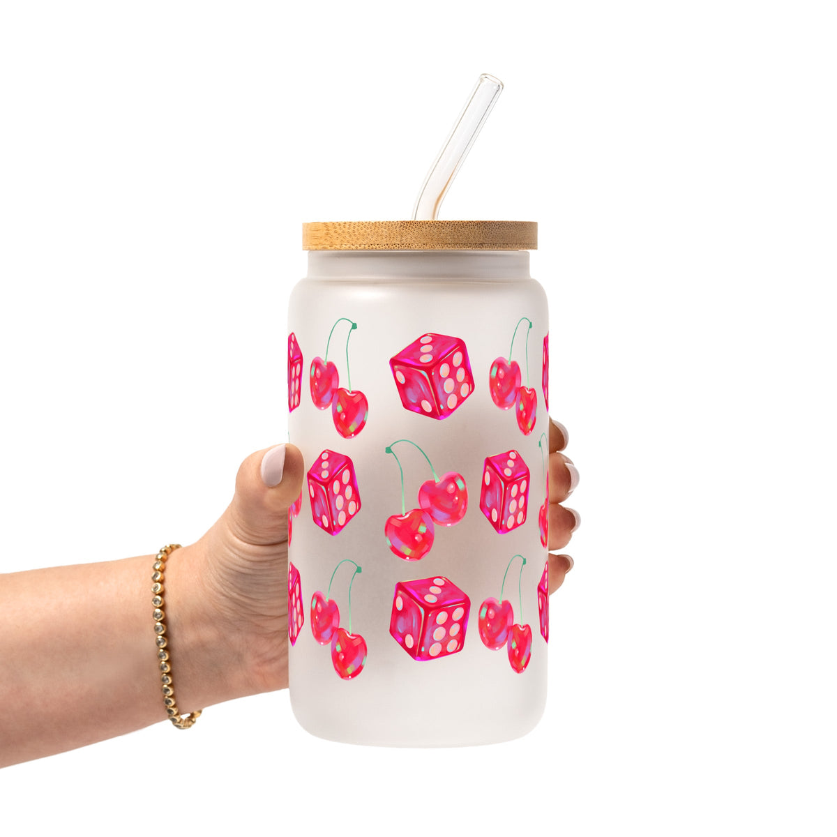 Lucky Girl Glass Cups