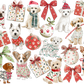 Vasos de cristal perritos navideños