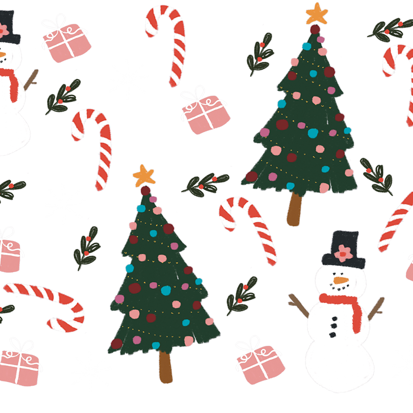 Jolly Little Christmas Glass Cups