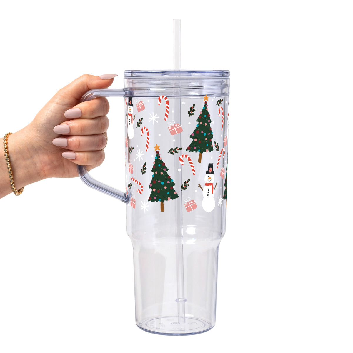Jolly Little Christmas Glass Cups