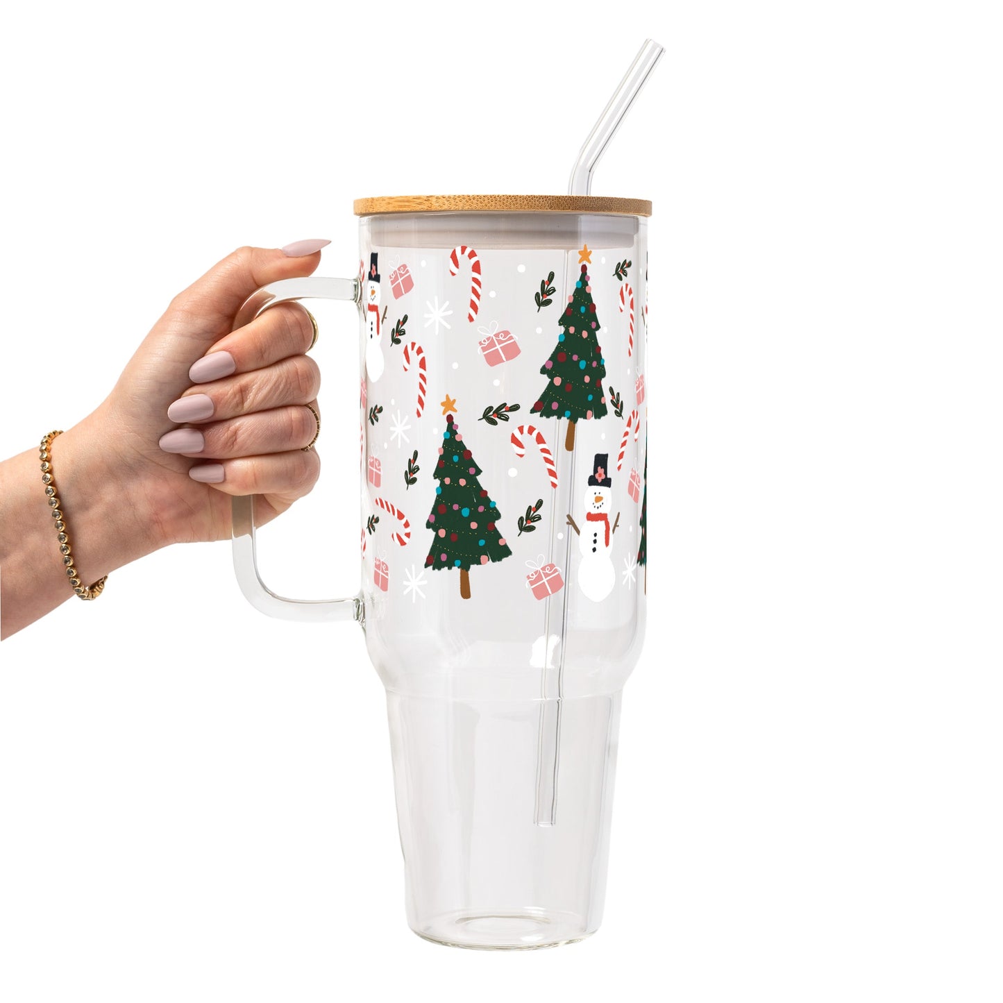 Jolly Little Christmas Glass Cups