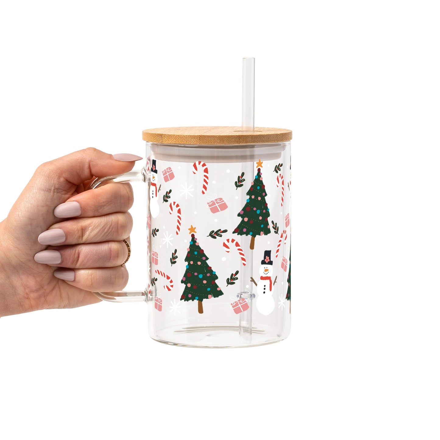 Jolly Little Christmas Glass Cups