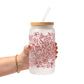 Christmas Doodles Glass Cups