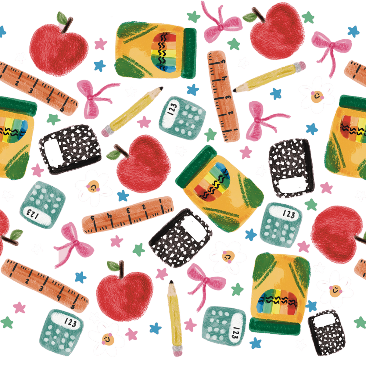 Teacher Essentials Pattern Glass Cups