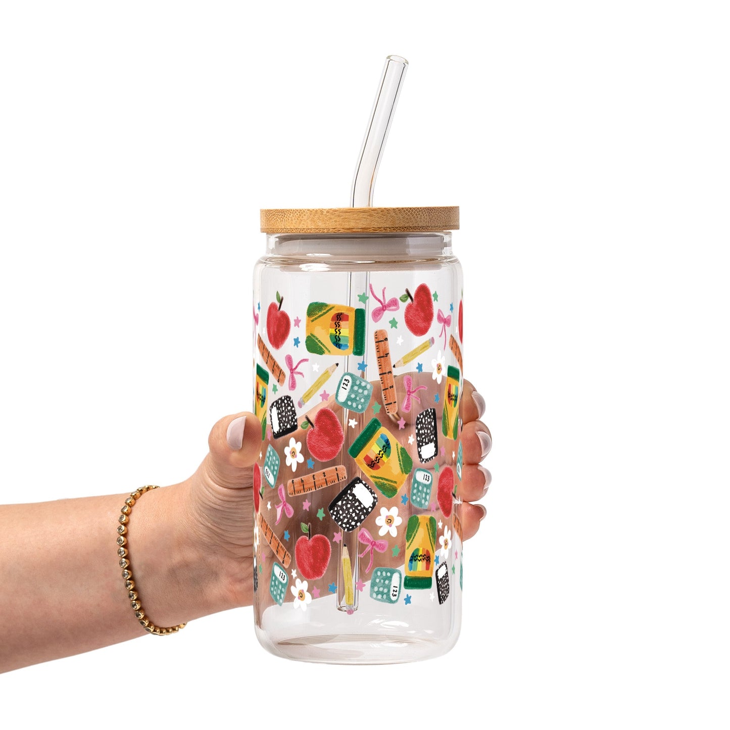 Teacher Essentials Pattern Glass Cups