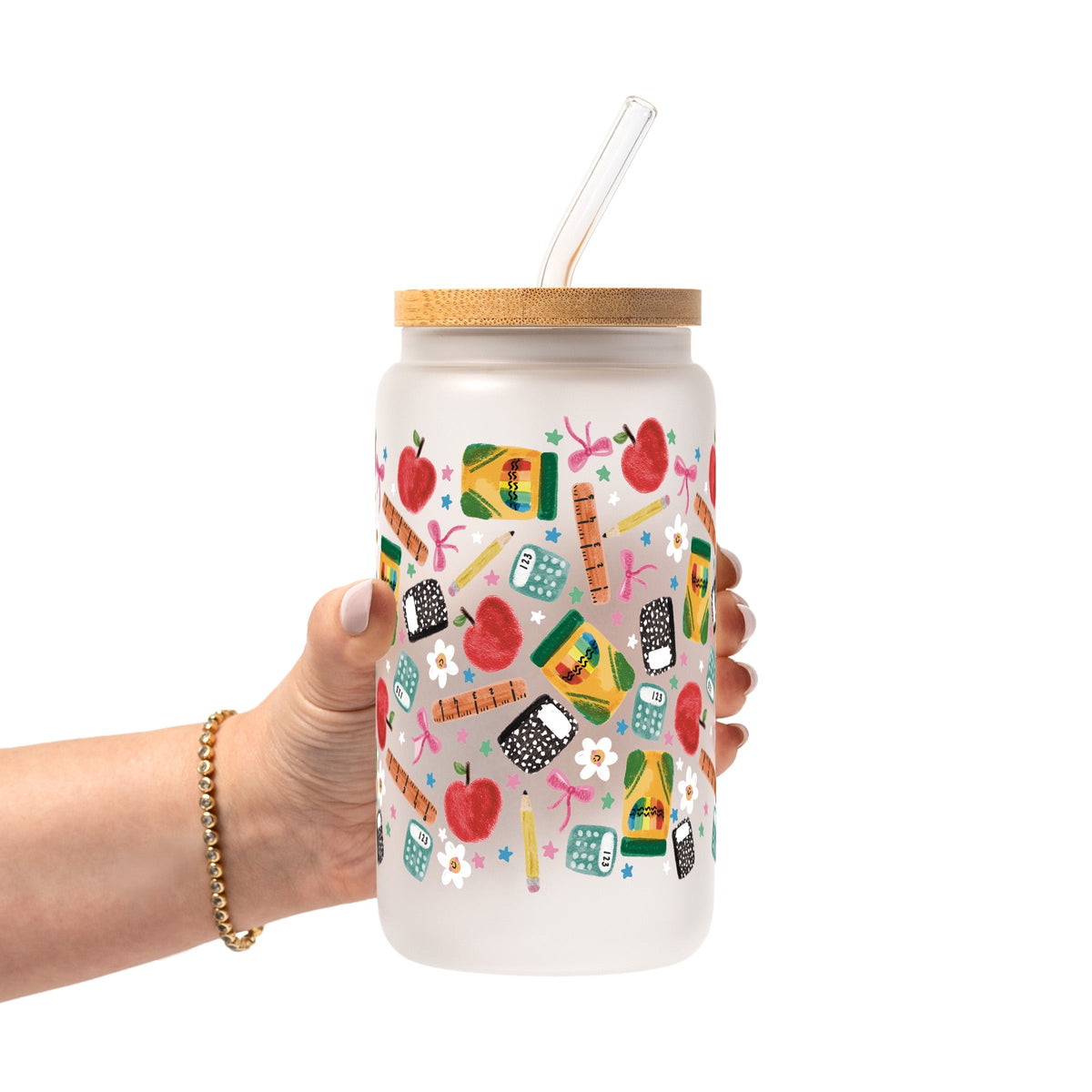 Teacher Essentials Pattern Glass Cups