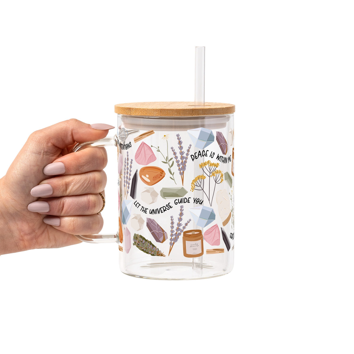 Daily Intentions Glass Cups