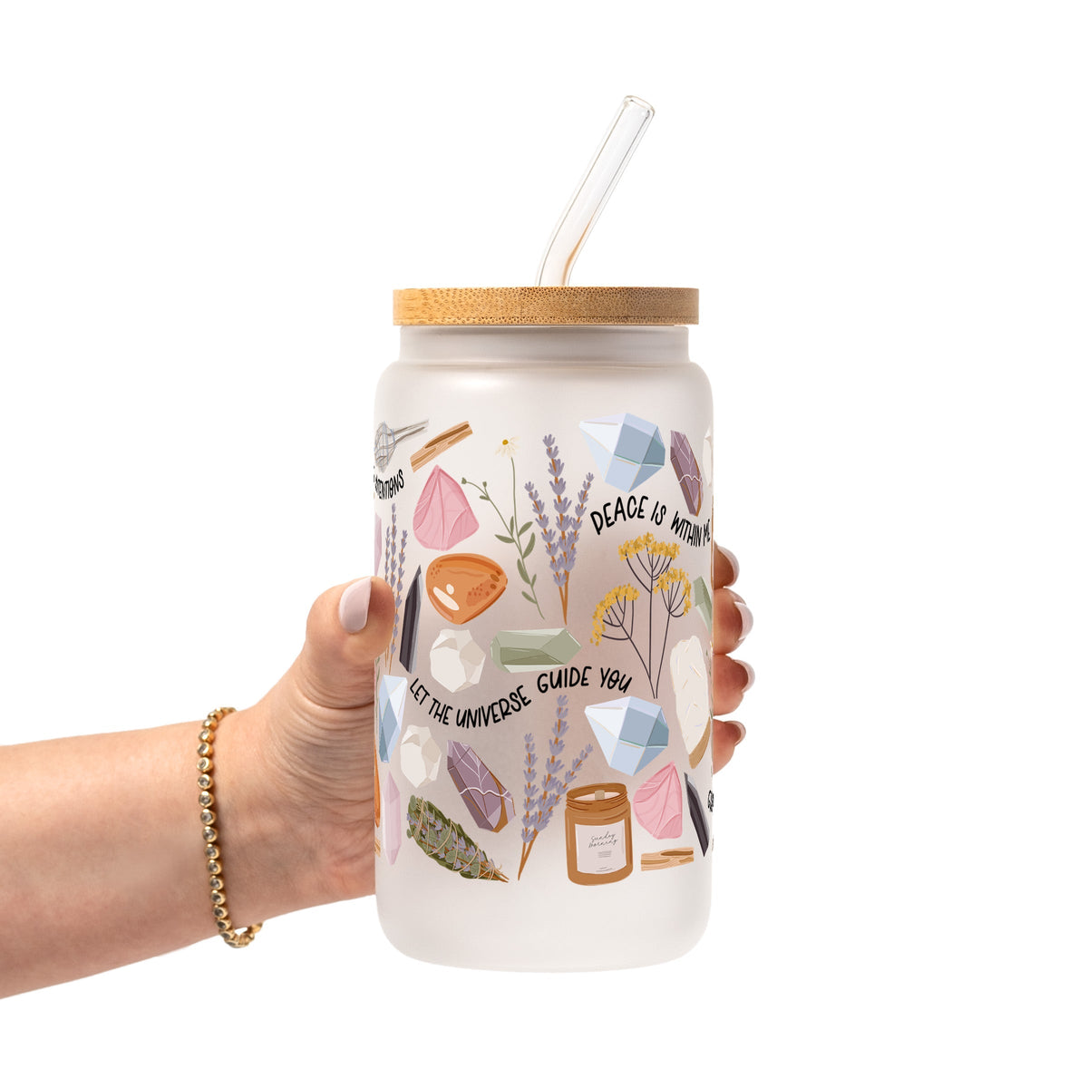 Daily Intentions Glass Cups