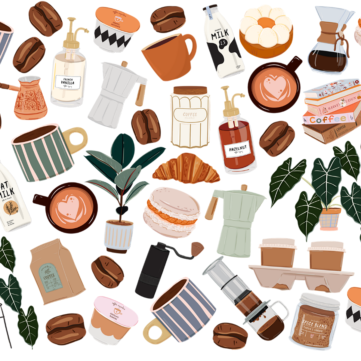 Cafe Cutie Glass Cups