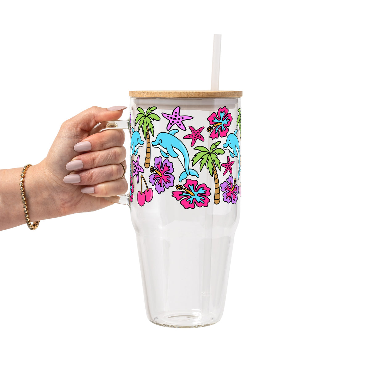 Dolphin Dreams Glass Cups