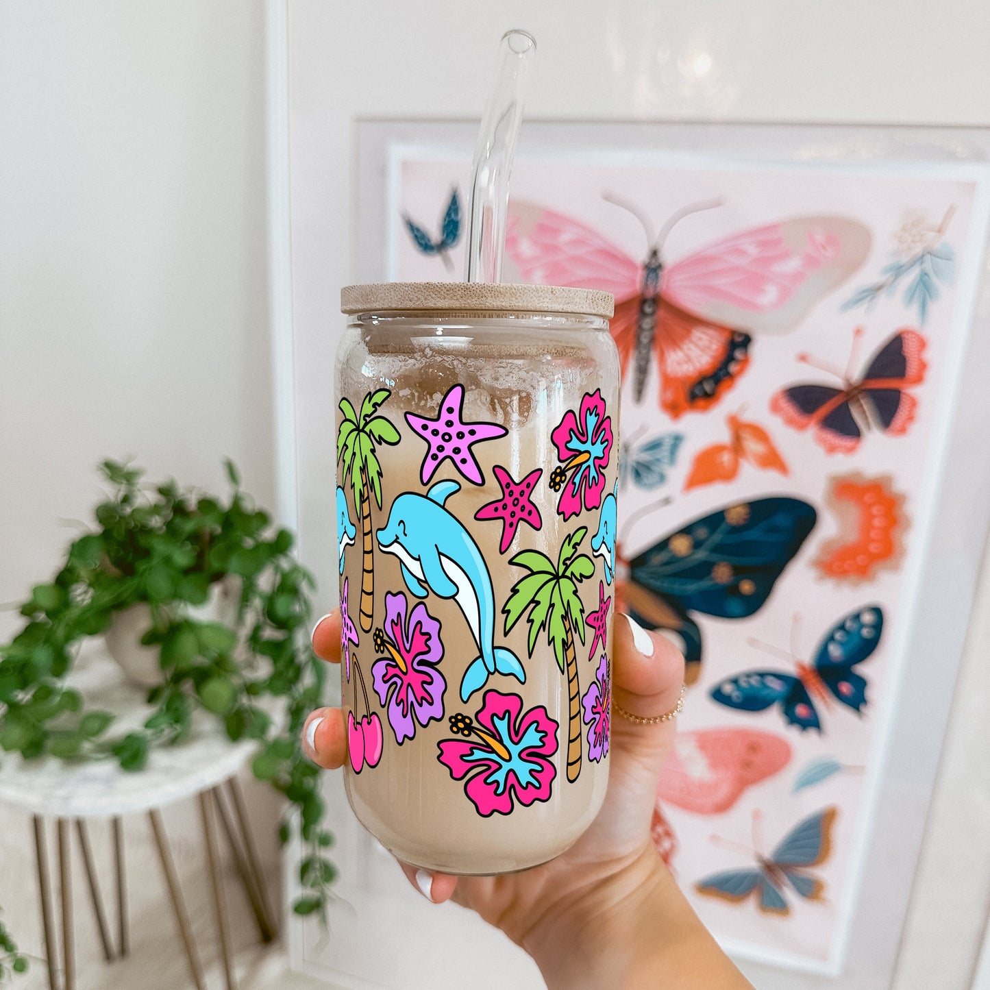 Dolphin Dreams Glass Cups