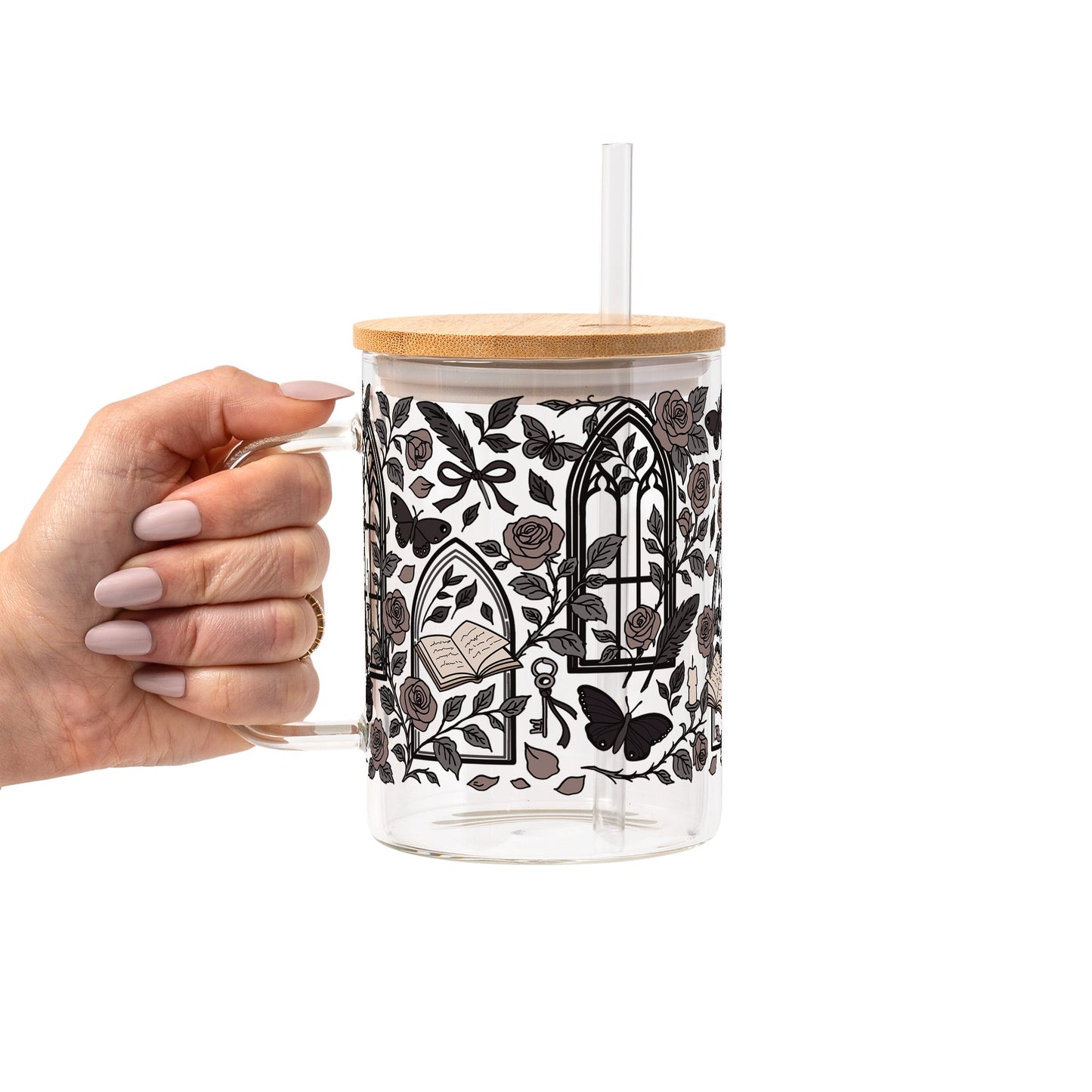 Dark Academia Glass Cups