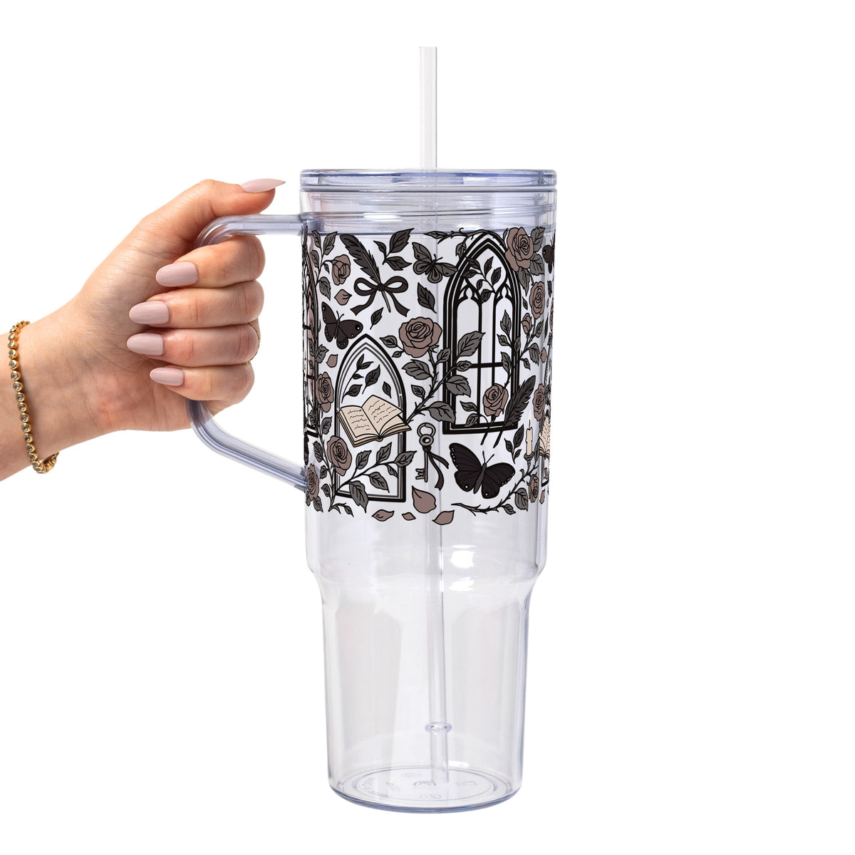 Dark Academia Glass Cups