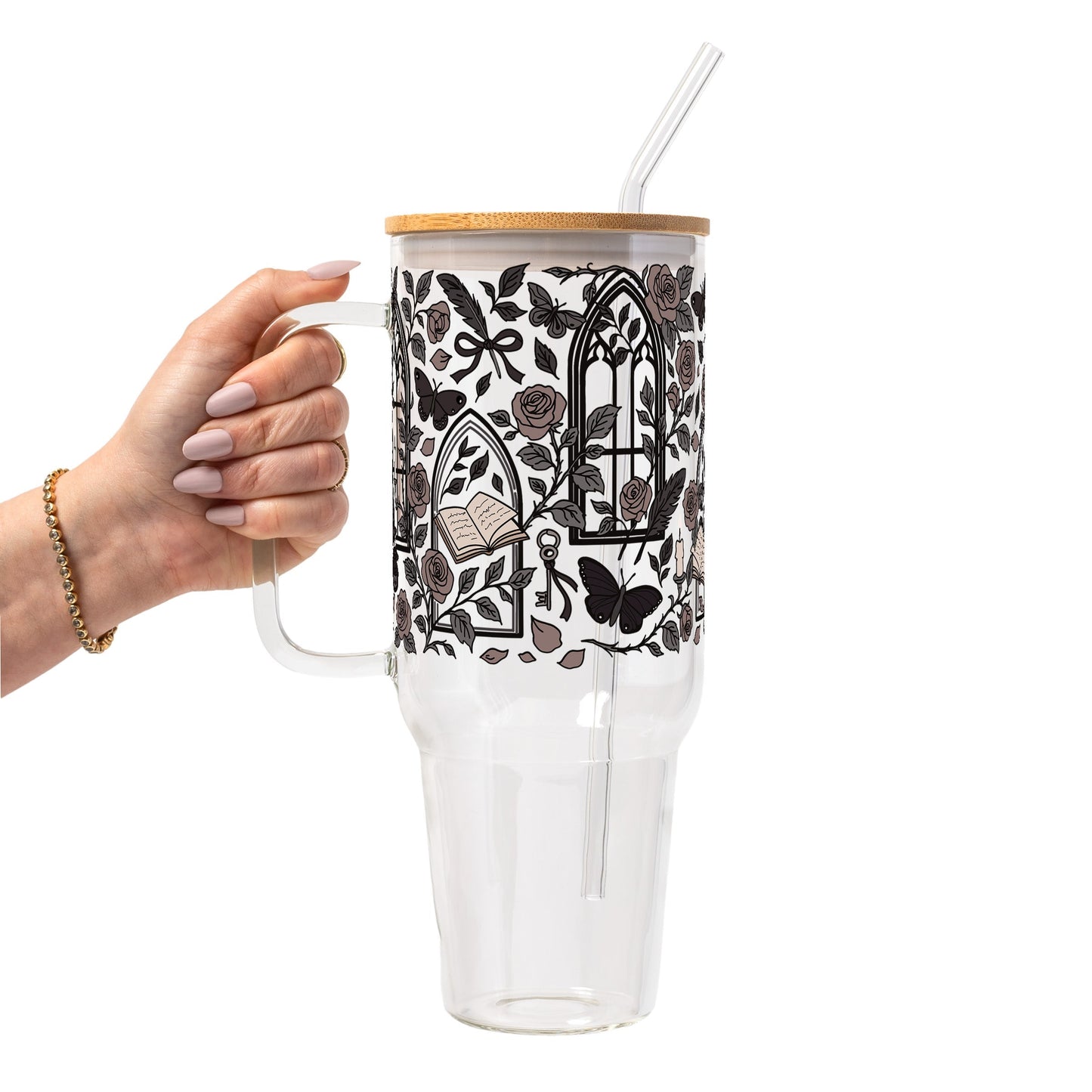 Dark Academia Glass Cups