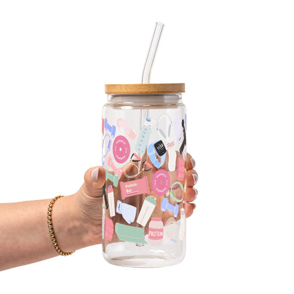 Vasos de cristal básicos para el gimnasio