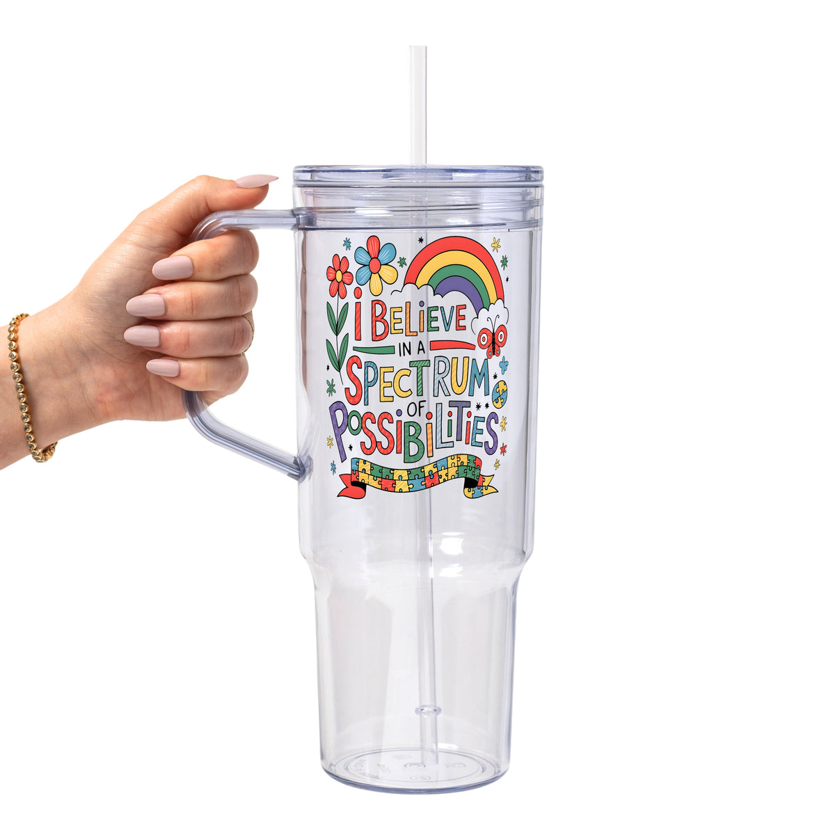 Spectrum of Possibilities Glass Cups