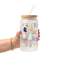 Regency Book Girl Glass Cups