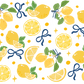 Spring Lemons Glass Cups