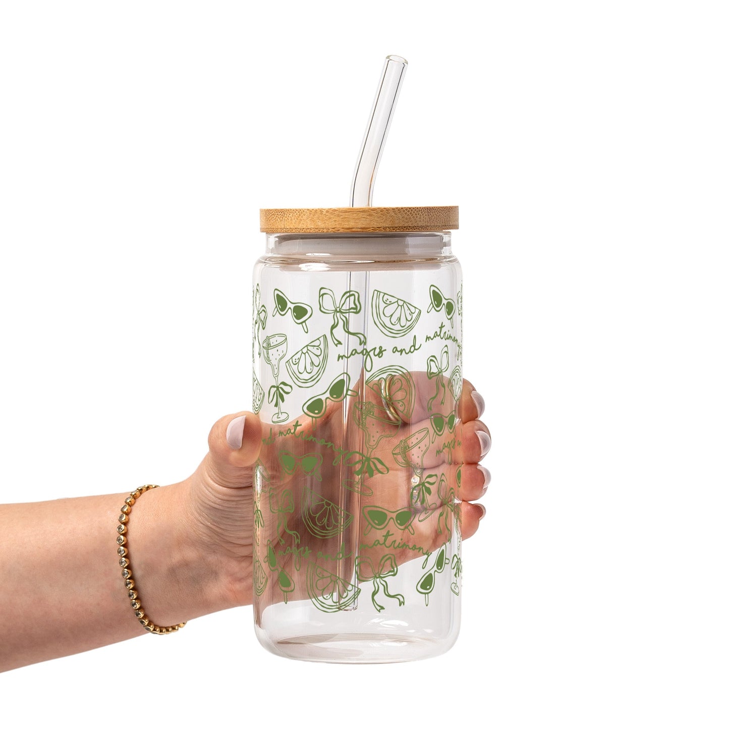 Margs and Matrimony Bridesmaids Glass Cups